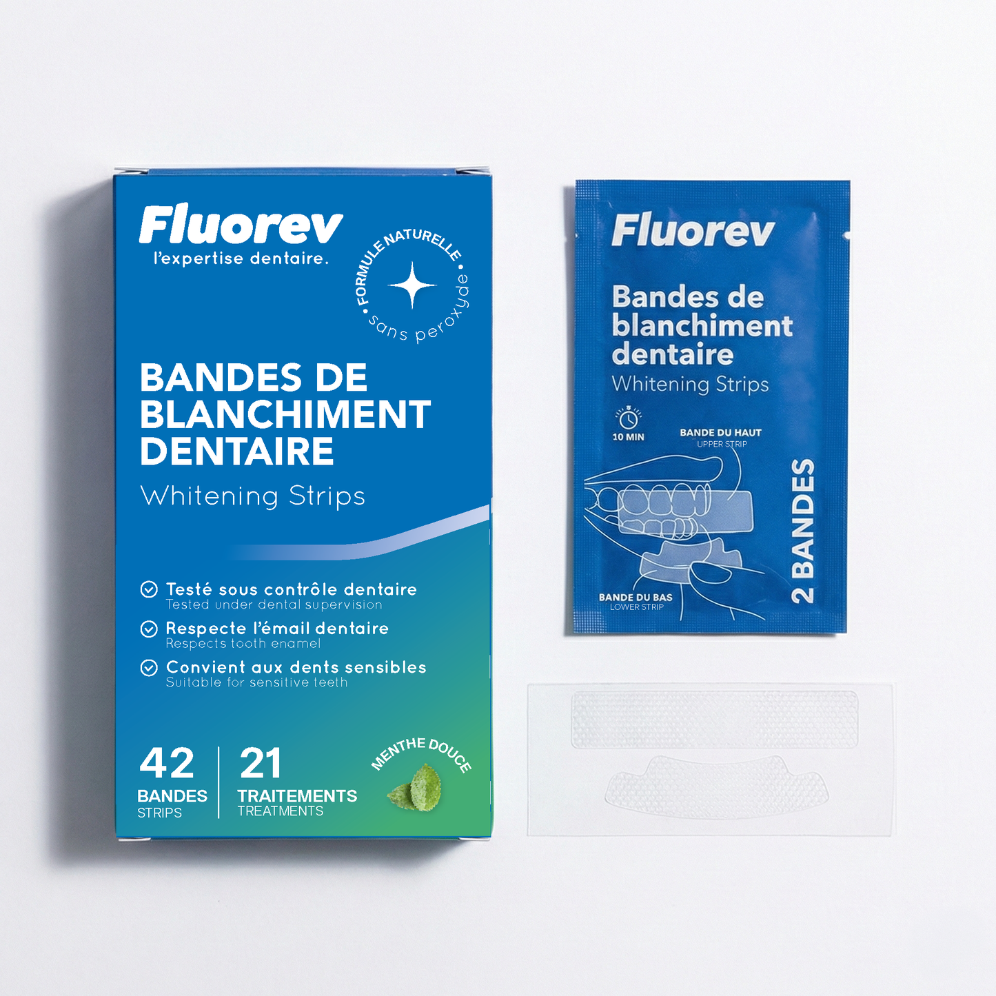 Bandes de blanchiment dentaire
