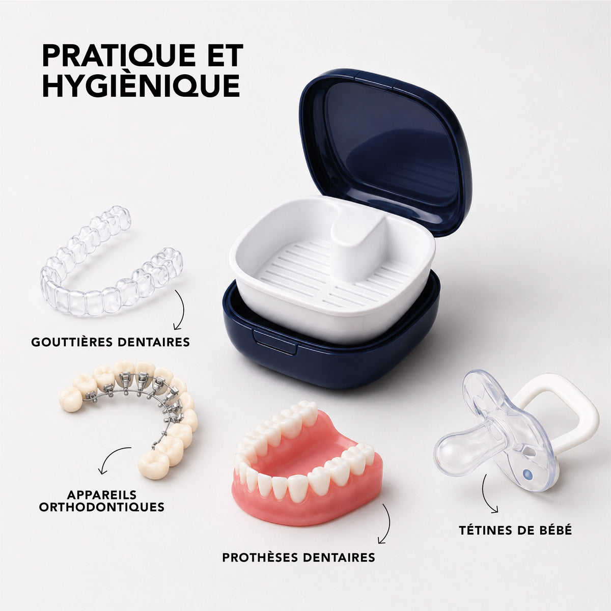 Boite de rangement pour appareil dentaire