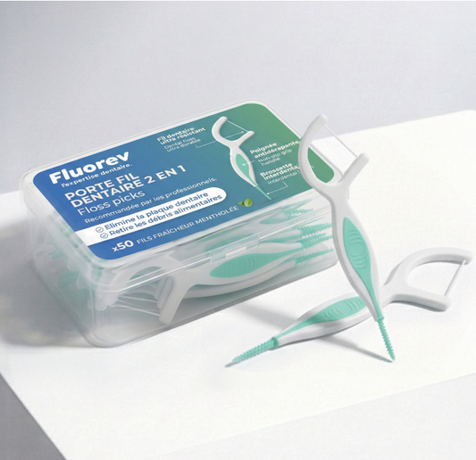 Porte fil dentaire 2 en 1