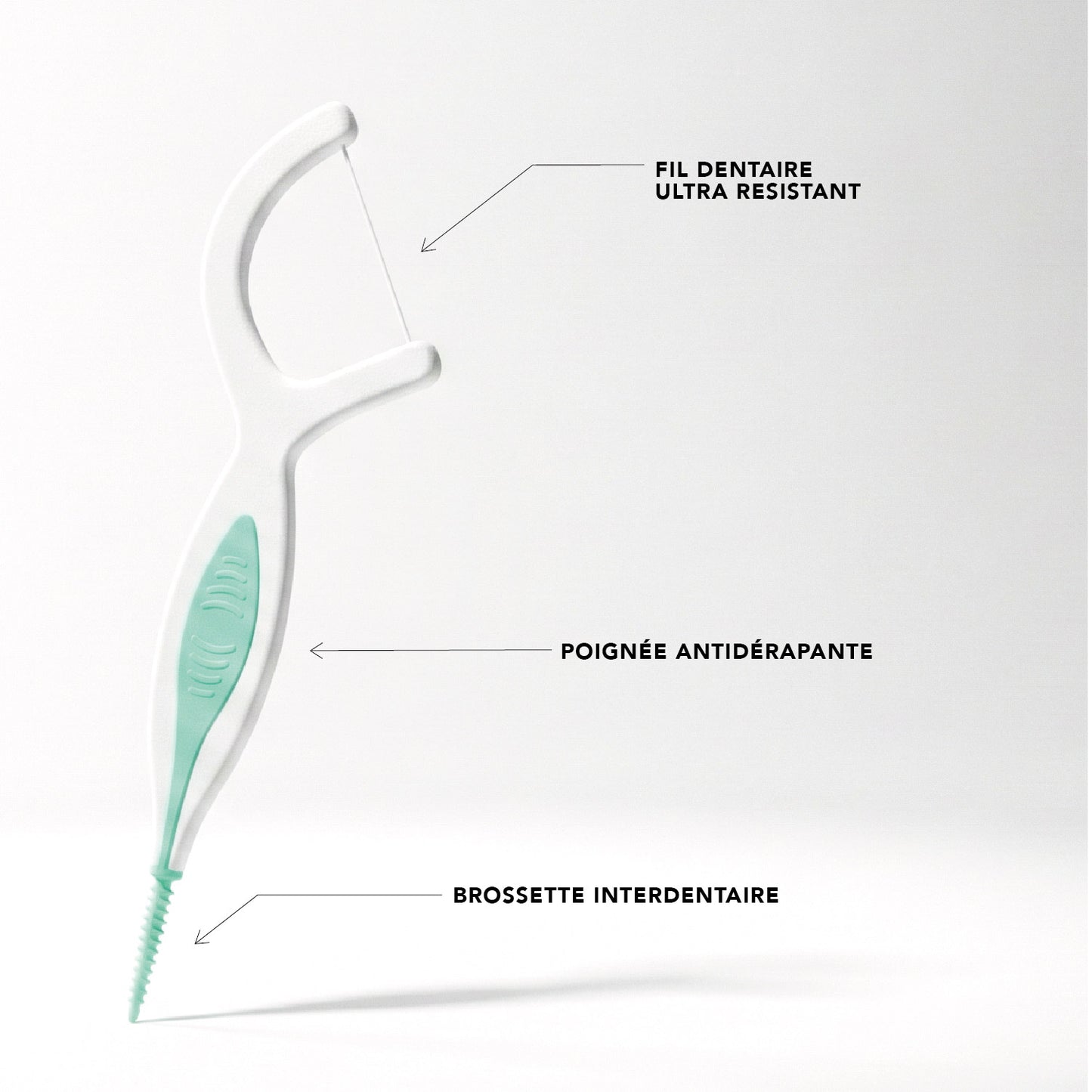Porte fil dentaire 2 en 1